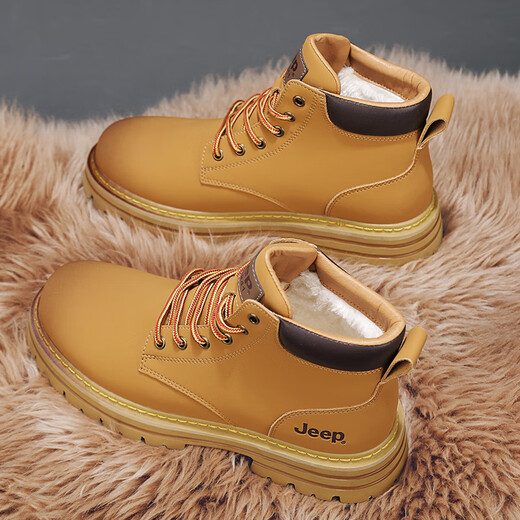 Jeep (Jeep) Snow Boots Мужская зима 2025 г. Новая ретро -рабочая одея