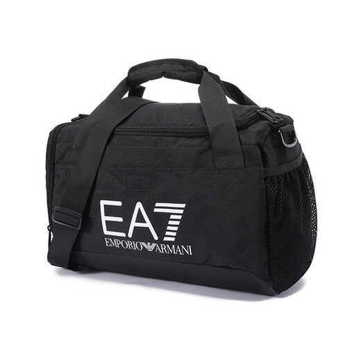 [Second-Hand 99 New] Nicht verwendet EA7 Männer/Frauen-Neutralstil einzelner Schulter-Crossbody-Bag Turnbag 7x000012 AF12157 UC001 Schwarzer Logo-Offset-Druck