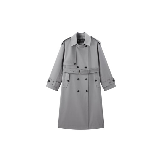 Peacebird [même style dans le centre commercial] Vêtements féminins 2025 Spring Nouveau Silhouette Windbreaker Silhouette A1Bef1396 Gray L 165