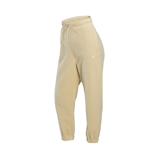 Nike (Nike) pants women's pants 2025 spring new fashion trend comfortable loose breathable casual running training trousers HQ4877-783 Team Gold Fleece S