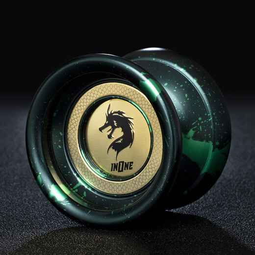 Feilijie yo-yo professional competition fancy yoyo ball dead sleep alloy metal yo-yo children's toy boy gift black pink blue flying dragon (10 ropes free)
