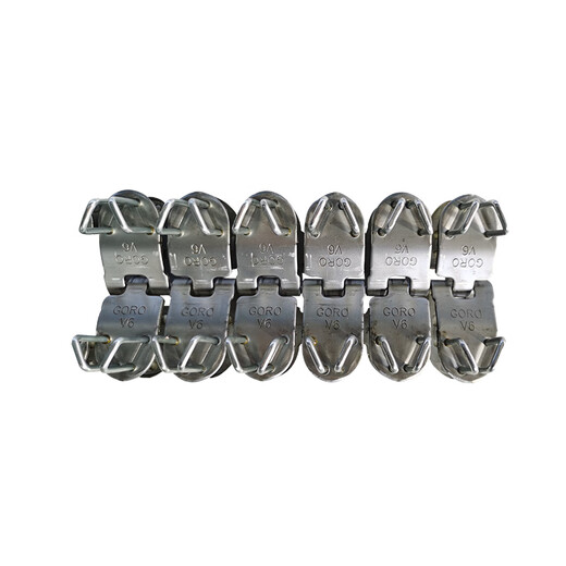 Buckle high-strength conveyor belt connection buckle A3 transport belt buckle V6 conjoined buckle conveyor belt connector buckle belt clip ordinary galvanized 600mm bandwidth
