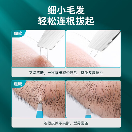 MR.GREEN German tweezers, eyebrow plucking, eyebrow clips, beard plucking, beard clips, eyebrow trimming stickers, eyelash clips Mr-2168BU