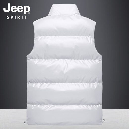 JEEP SPIRIT马甲男棉衣马甲男秋冬坎肩休闲加厚保暖背心男士棉服户外防风外套 683黑色 5XL
