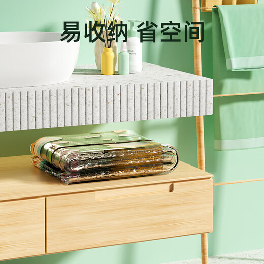 奔麦婴儿游泳桶家用儿童泡澡桶可折叠宝宝洗澡盆大浴桶新生游泳池充气 透明款+一次性浴袋*10