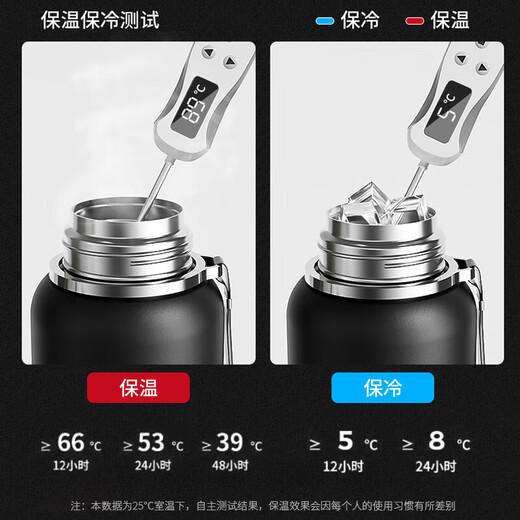 
Mi Xiaoshu thermos cup men's large capacity tea water separation cup 316 stainless steel inner bottom cold-proof portable outdoor pot water cup
