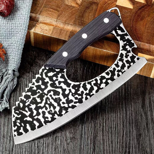 Couteau de cuisine forgé à la main, permettant d'économiser du travail, couteau à trancher ultra-rapide, cuisine domestique en acier inoxydable, couperet à viande léger pour femmes 1 pièce