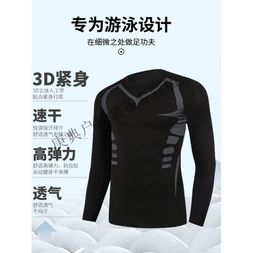 Hualeji 2024 men's swimsuit suit hot spring men's youth suit adult split swimming men's quick-drying tight swimming trunks green mesh swimsuit short sleeves + shorts M (110-125Jin Jin equals 0.5 kg)