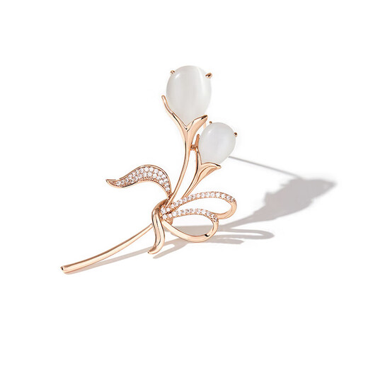 Helena brand tulip brooch women's suit accessories jewelry corsage women's niche design Valentine's Day birthday gift Tulip brooch