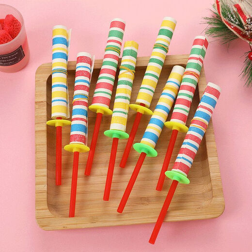 Coolle Ding Children's Magic Sticks toys Retractable Rod Nostalgic Traditional Gifts Kindergarten Children's Prize Gifts Post-8090 Medium Model [130cm Long][5 Packages]
