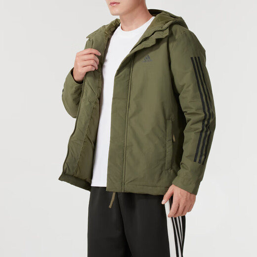 阿迪达斯（adidas）2024冬季新款男子户外运动工装棉服时尚百搭保暖防风防水连帽外套 IV9230 M