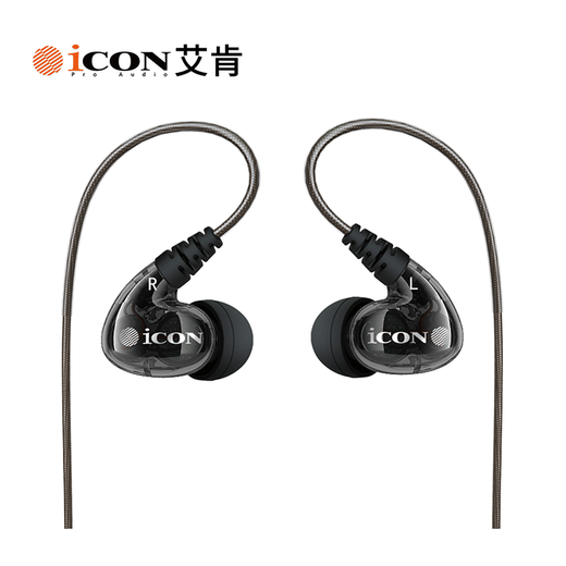 ICON iCON Scan8 in-ear monitoring headphones medium and low frequency wired earbuds live broadcast anchor karaoke sound card 3 meters long monitoring headphones iCON Aiken monitoring headphones