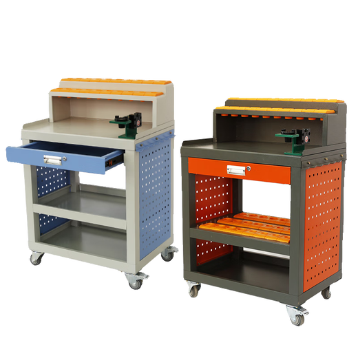 XMSJCNC machining center heavy-duty workbench BT40BT50 bench tool handle rack HSK tool cabinet tool disassembly table E8T0CNC bench bench gray orange fixed