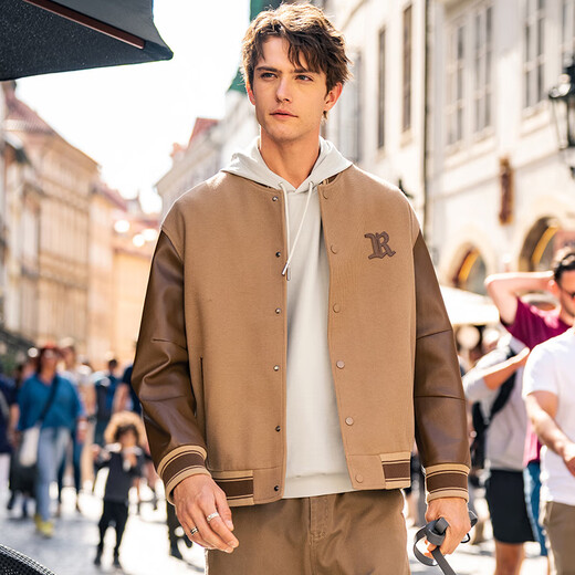 
Mr. Bu Bu’s thin base sweatshirt for men casual hooded men’s inner top 2025 new product KT15763 Zipper pocket-Bronze M (170)