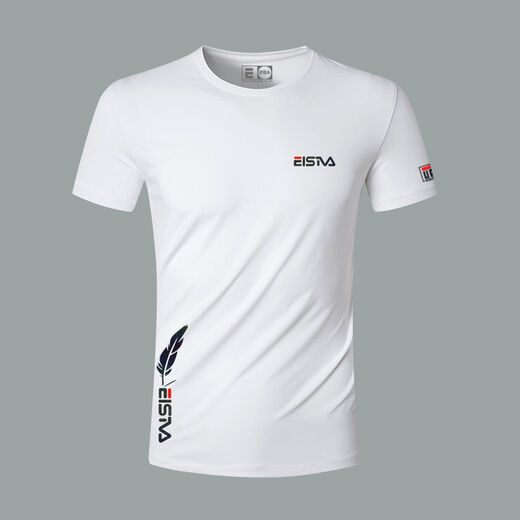 Congyi Summer Pure Cotton Ice Seide Modal kurzärmelig T-Shirt für Männer mit halbärmeligem T-Shirt runden Hals koreanische vielseitige Kleidung für Jungen 963 Weiß L.