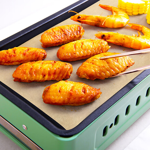 Suncojia oven special paper baking paper silicone paper barbecue paper oil cloth baking paper 35*25cm 100 pieces in wood color