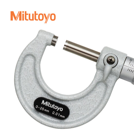 Mitutoyo mechanical outer diameter micrometer 0-25mm high-precision micrometer 0.001mm spiral micrometer 103-129 0-25mm/0.001 imported from Japan