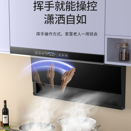 好太太喜万年抽油烟机顶侧双吸式壁挂式大吸力家用变频烟机28立方米/min脱排式厨房油烟机一级能效自动清洗体感 防倒灌6档变频电机+28立方米变频烟机 上门安装+瓶装液化气