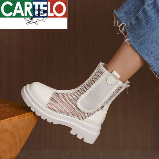 Botas de cartelo martin de verano de malla delgada para mujeres sandalias transpirables botas de malla grues