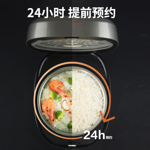 爱仕达（ASD）IH电饭煲0涂层 低糖饭煲316不锈钢食品级内胆 家用智能4L大容量多功能柴火饭预约煲汤锅蒸煮饭锅 AR-F40I829 4L IH多段加热