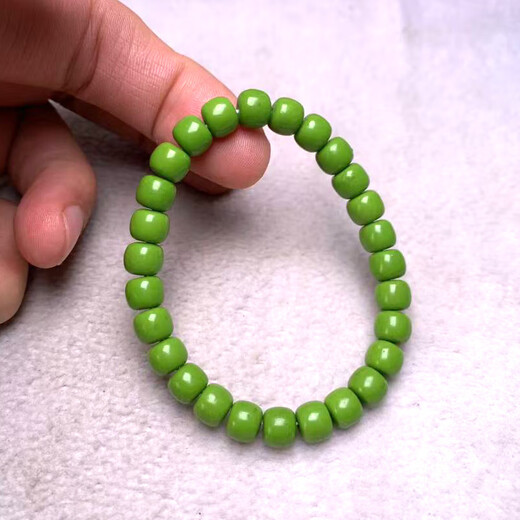 Mi Ling Turquoise Bracelet Rapeseed Yellow Single Circle Old Style Bracelet Natural High Porcelain Turquoise Accessories 8mm Men and Women Available in Stock Rapeseed Yellow Dark Bracelet 7.5mm