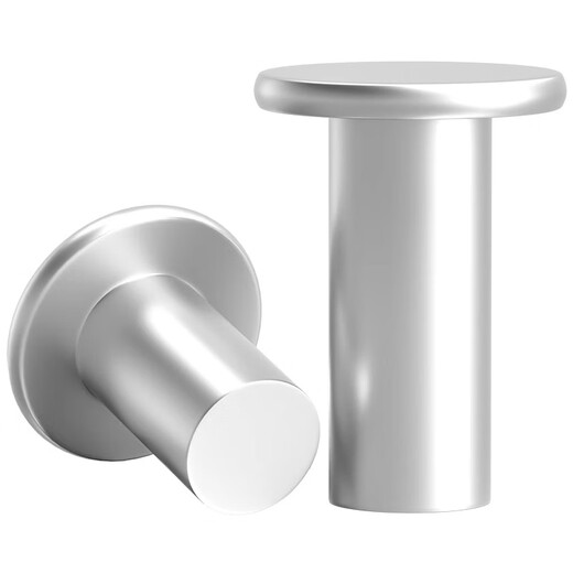 Fengji aluminum flat head solid rivet flat cap rivet GB109 hand hammered rivet flat rivet M2M3M4M5M6M8mm M4*10 500 pieces