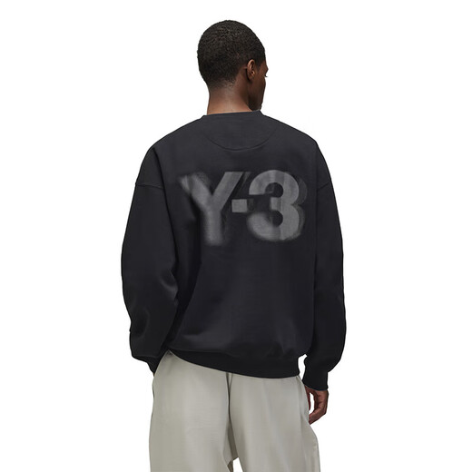 Y-3 [обязательно для путешествий] y3logo Crew Men's Men's Sweetshirt Casual круглая шея. Пуловая толстовка 51JE9276 Светло-серый xs