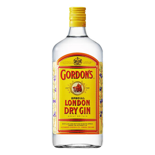 哥顿Gordons金酒750ml南非原装进口洋酒杜松子金酒琴酒 金酒 750mL 1 哥顿金酒 750mL 1瓶