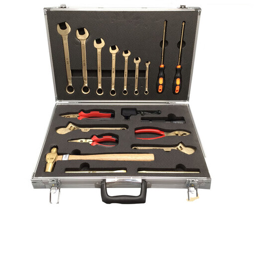 Explosion-proof tool combination set No spark explosion-proof tool set Special copper explosion-proof combination tool for oil depot and gas station 32-piece set