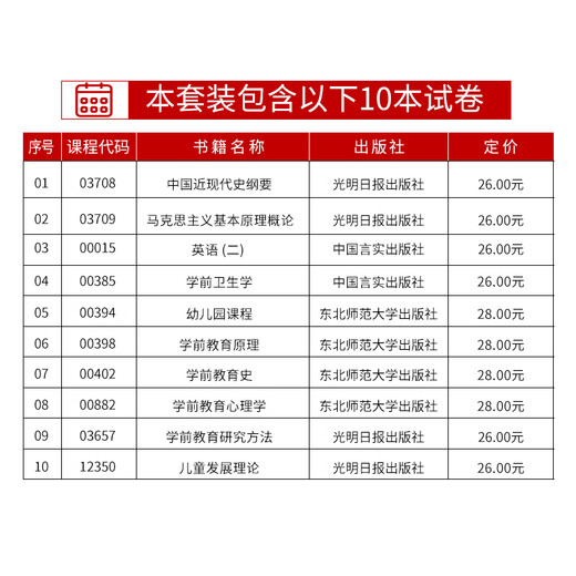 2025自学考试教材自考2024真题试卷学前教育专升本040106马克思纲 [12350儿童发展理论]教材+试卷 全国通用