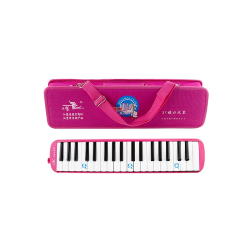 Les élèves des écoles primaires de 37 touches utilisent l'harmonica pour les enfants débutants pour jouer à l'harmonica pour les adultes. Instructions de performances personnalisées Organe 32 touches [rose] + autocollant clavier
