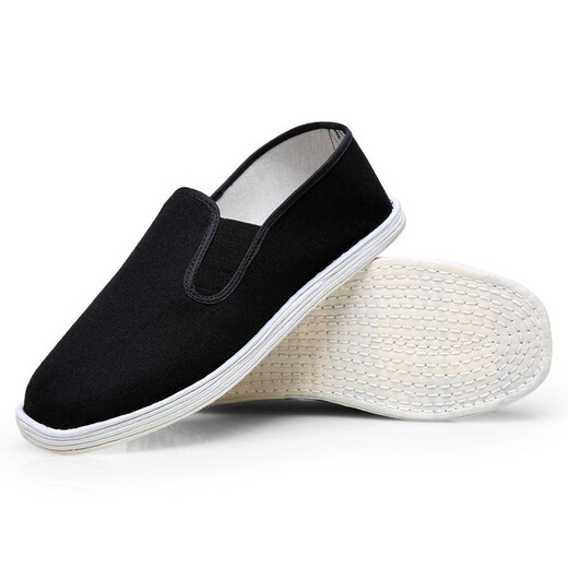 
Wei Guangli Old Beijing cloth shoes men's shoes breathable, thousand-layer sole traditional cloth shoes middle-aged and elderly father's shoes casual shoes Old Beijing cloth shoes size 41 (a small size)