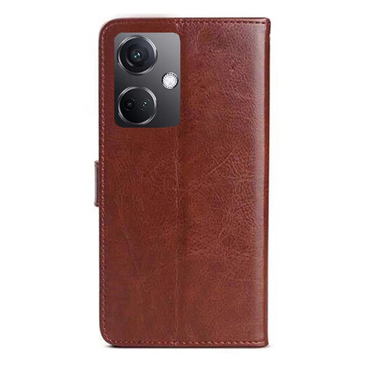 居小智适用OPPOK11手机壳翻盖式皮套PJC110钱包款插卡外壳全包防摔软内壳磁扣保护套男女款 oppo K11【棕色】