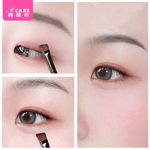 Aha Hot Eyebrow Powder A1vaq001-Natural and delicate three colors with eyebrow cream powder with brush for eye contouring, three-dimensional and not easy to fade 01# Tibetan color 1 box