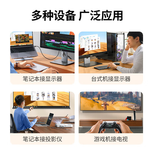 绿联HDMI转VGA线 高清视频转换器 投屏转接头 适用电视盒子笔记本电脑接显示器投影仪连接线1.5米20207