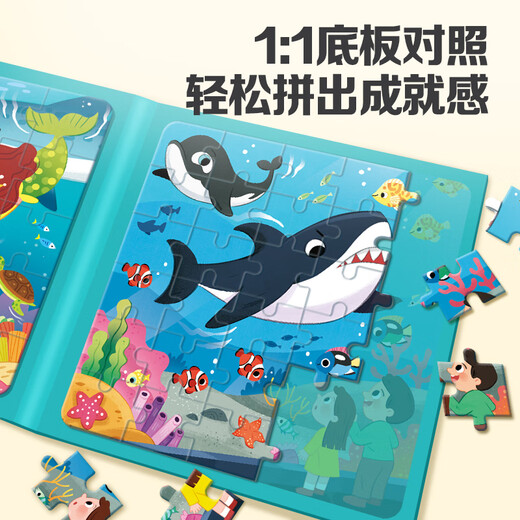 Große Augen Little Kids Magnetic Puzzle 1-3-6 Jahre altes Magnetpuzzlespielzeug für Jungen und Mädchen Geburtstagsgeschenke 75 Stück 3in1 Dinosaurier