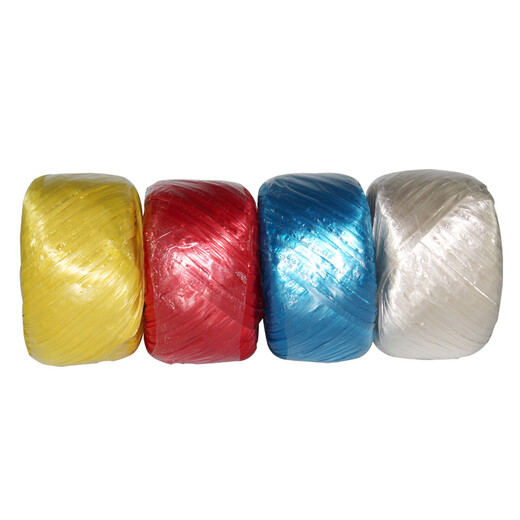 Baopinfang large roll of 100 meters plastic tear rope, packing rope, strapping rope, packaging rope, plastic rope, strapping tape, nylon rope, red (single roll)
