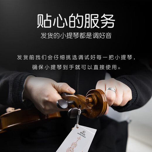 Lesmander (ANGELVIOLIN) Violin Solid Wood Grading Professional Children's Beginners Handmade Italian Crafts Adult L003A4/4