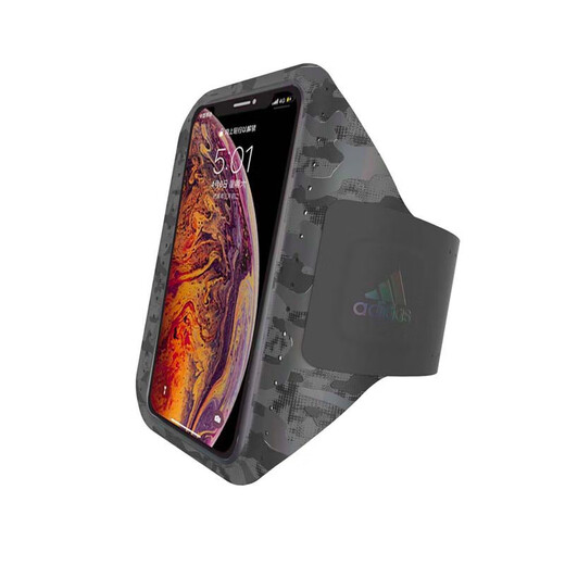 Adidas Adidas mobile phone arm bag running sports arm sleeve unisex armband wrist bag light and breathable large screen reflective camouflage 6.5 inches