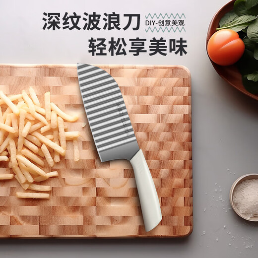 Xing Blade Wolf Tooth Knife Wave Kartoffelmesser Pommes Frites Messer Haushalt Fancy Potato 304 Edelstahl Hackmesser 304 Wave Pommes Frites Messer