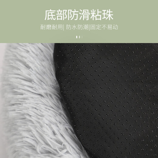 First Concept (CHUGOUXIANG) Cat Nest for Warm Sleep in Winter, Winter Dog Nest for All-season Bed for Kittens, Pet Mat Supplies WT High-grade Gray Deep Donut Plush Nest