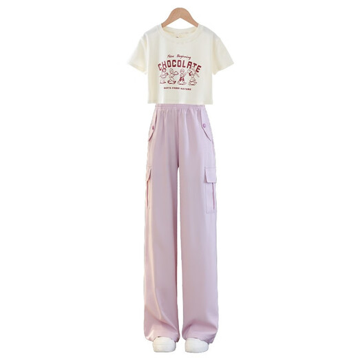 Pig Pitt (Pig / Peter) Girls Summer 2025 Nouveau ensemble de lycée d'été de célébrité pour enfants à la mode