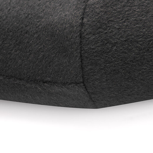 Qipai 100% wool men's woolen coat spring and summer business casual mid-length double-sided woolen coat dark gray 2XL