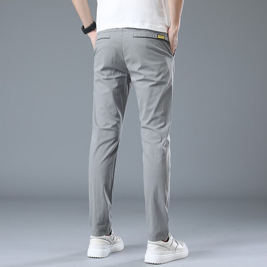 BPZ Pantalon décontracté pour hommes mince élastique Sangle élastique pantalon Pantalon de pied à la mode pantalon mince pantalon masculin B6820 noir + B6820 Black Taille 32 Taille adaptée au poids 1355 Jin [Jin équivaut à 0,5 kg] -145 Jin [Jin est égal à 0,5 kg]