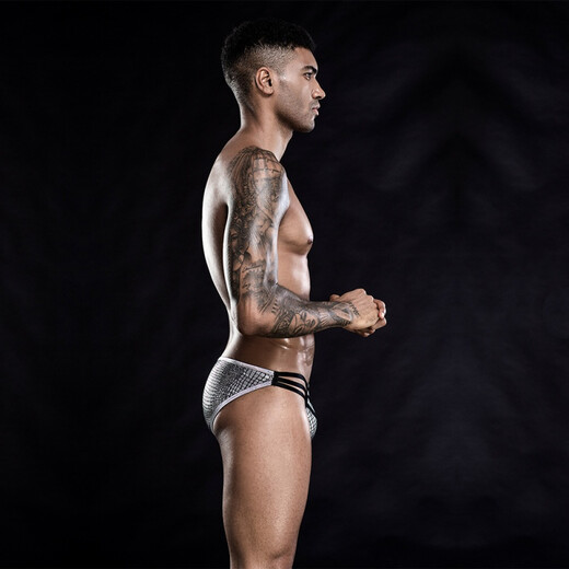
Men's sexy underwear underwear thong men's perverted big breasts with nightclub dancing performance gay bar wild sex temptation briefs European adult sex toys SM role play
