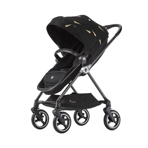 
Good kids carbon fiber stroller, high landscape lightweight folding, two-way sitting and lying, golden feather GB826 baby walking car, golden feather + travel five-piece set