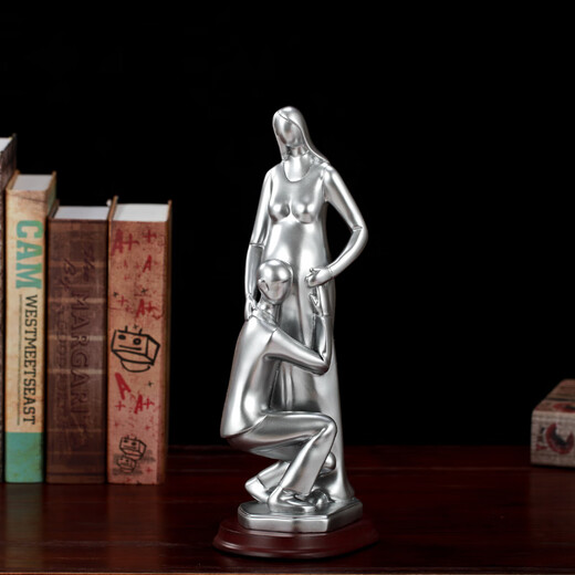 
IGIFTFIRE Pregnant Women Valentine's Day Gift Birthday Gift for Wife's Girlfriend's Boyfriend's Wedding Anniversary Pregnancy Customized Ornaments 15934 Silver + Provided Lettering + Pregnant