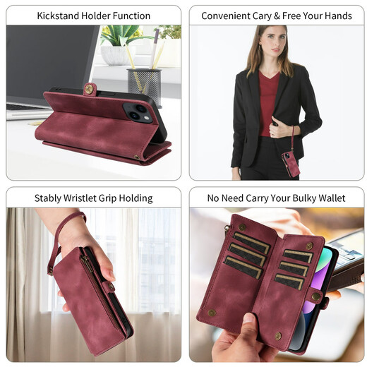 
Kailianwei is suitable for Huawei nova12 mobile phone case flip wallet model 13 11ultra 10se 9pro 8se 7i black Huawei nova12Pro