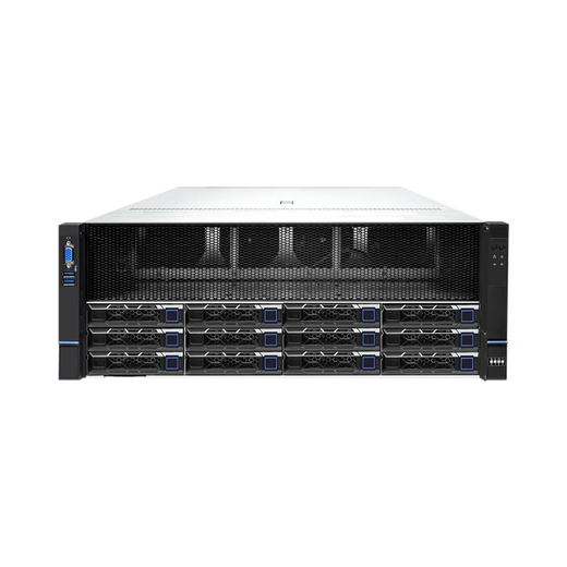 赋欣F828-WE4 DeepSeek服务器 双路EPYC 9004霄龙9654/8卡GPU服务器 深度学习模型训练 4U机架式主机 双路9274F 主频4.05G/24核48线程 准系统【不含GPU