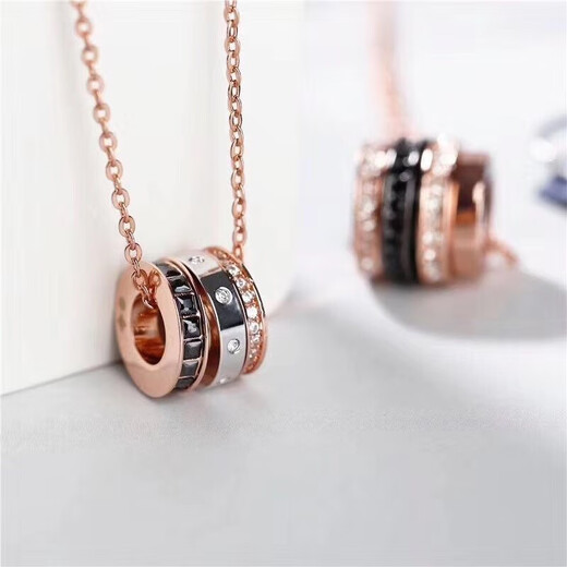 Swarovski (SWAROVSKI)Swarovski HINT simple modern stacked and mixed clavicle chain rose gold plated-handbag not included 5353666